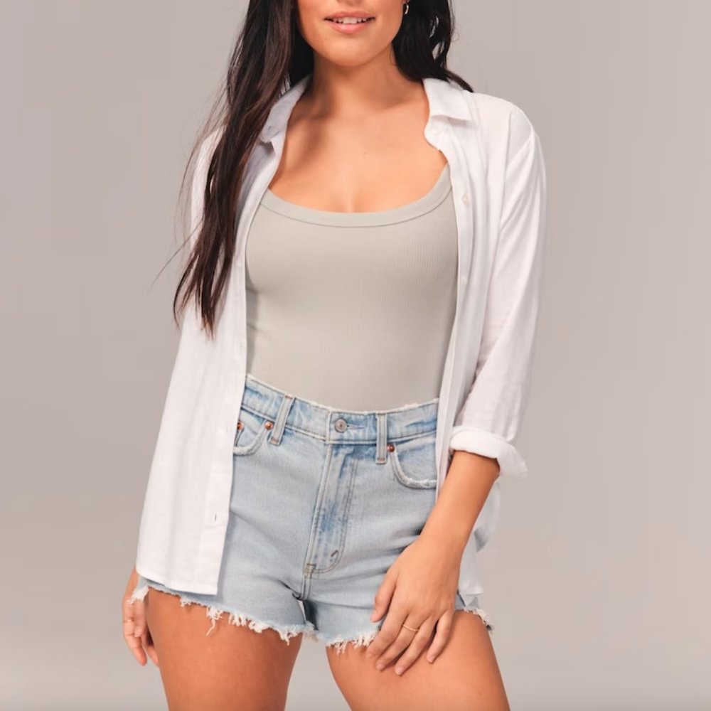 Abercrombie High Rise Mom Shorts